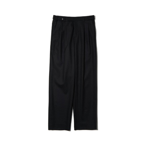 WOOL RELAXED PANTS (BLACK)