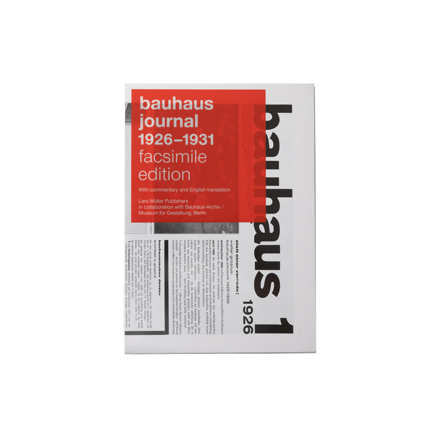 BAUHAUS JOURNAL 1926-1931 (LAS MULLER PUBLISHERS)