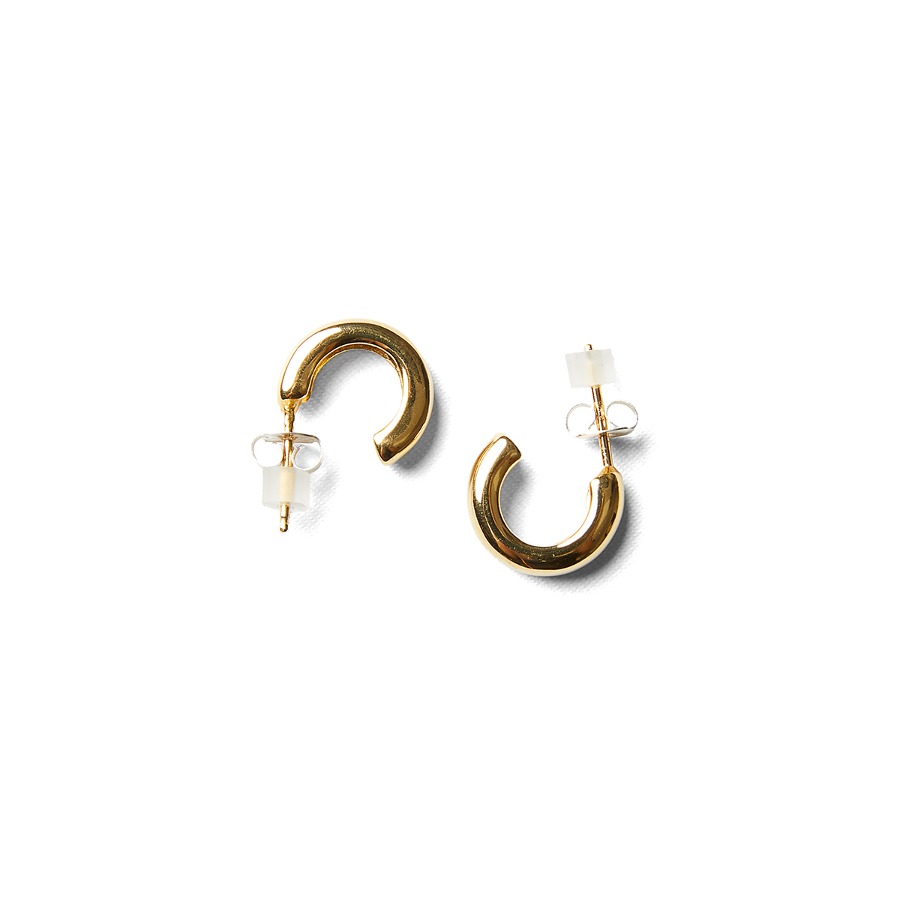 SMALL ABBIE HOOPS (GOLD)