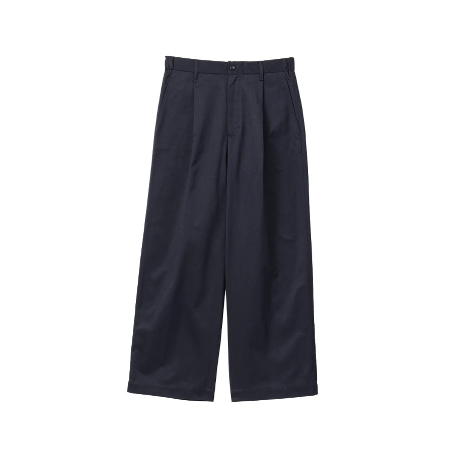 WESTPOINT CHINO WIDE STRAIGHT TROUSERS (NAVY)