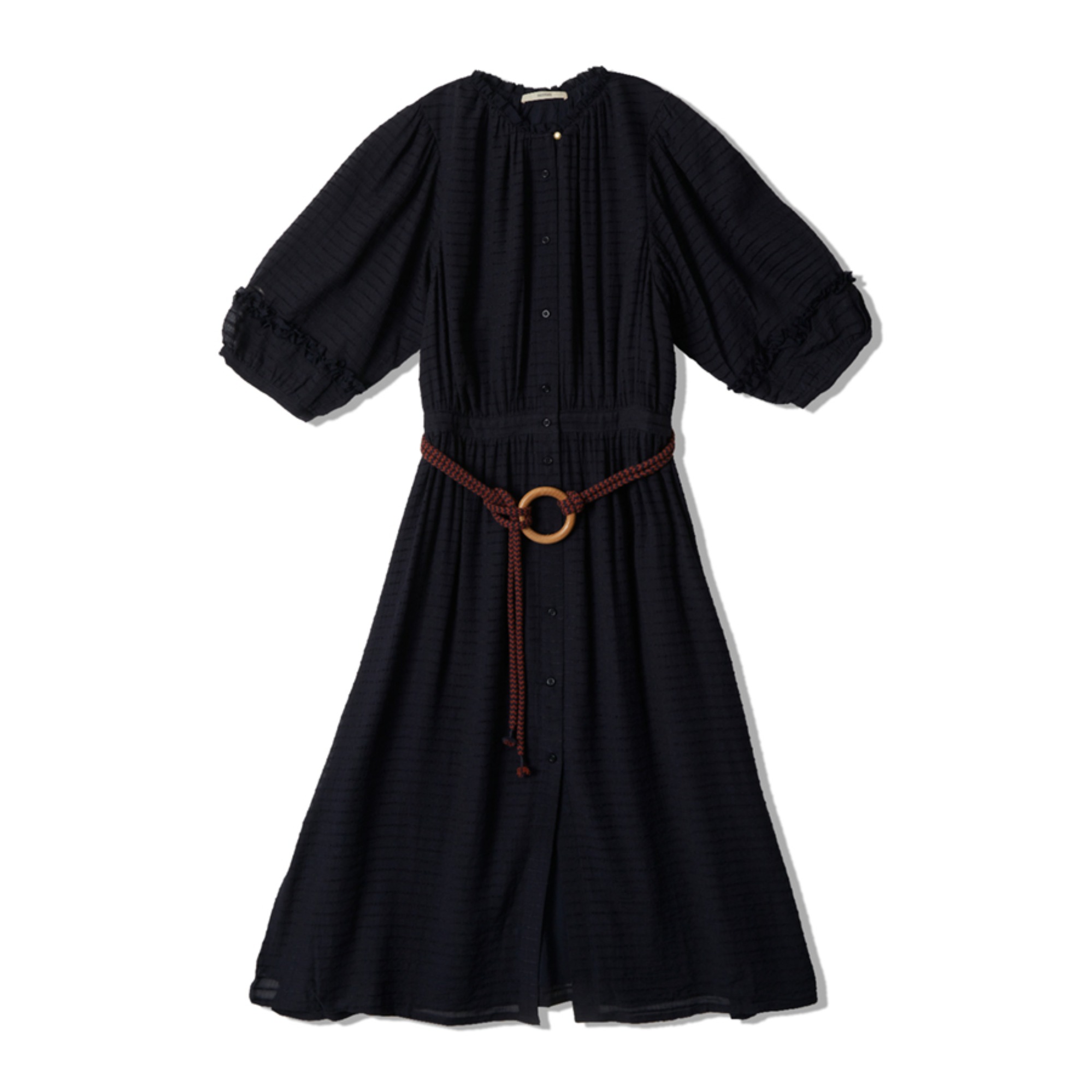 GOLD CANYON BELTED DRESS (NAVY)