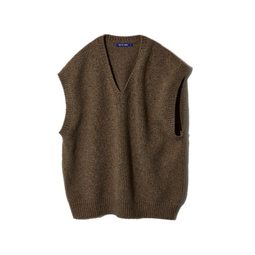 OVERSIZED PULLOVER KNITTED VEST (TAUPE)