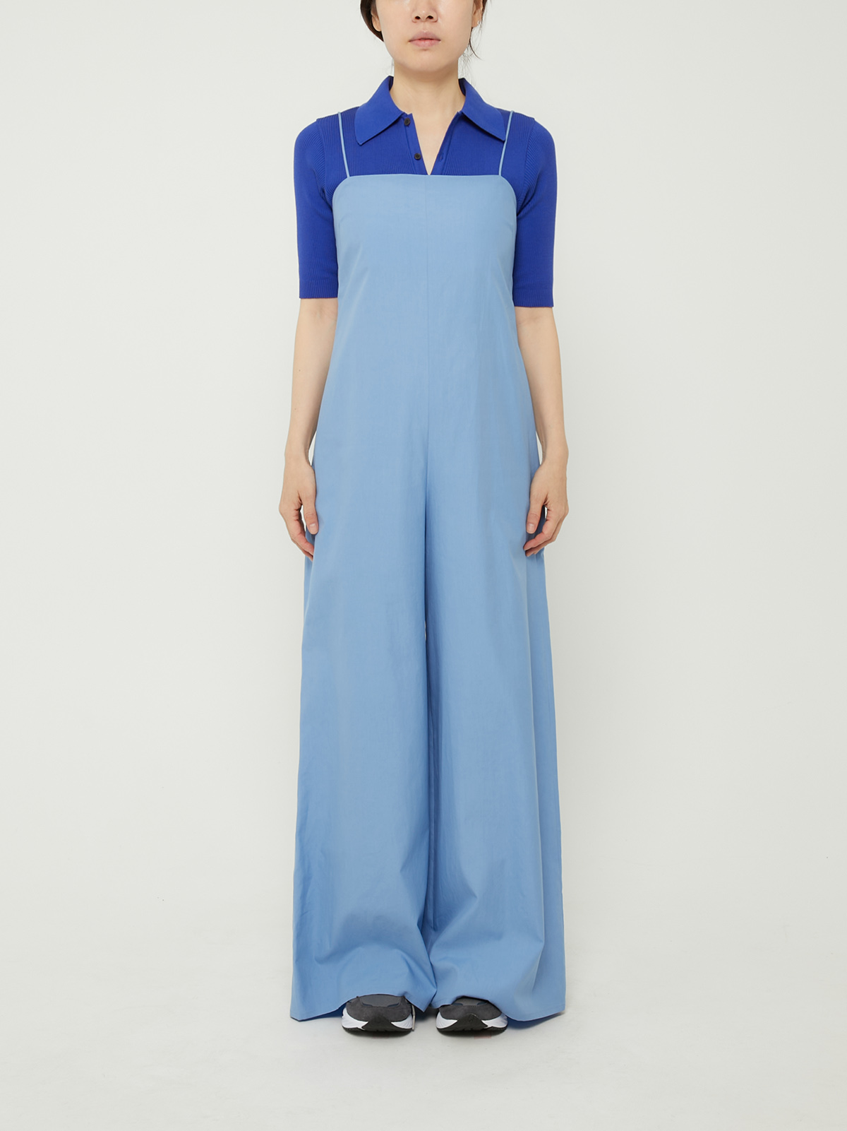 WASHED FINX TWILL JUMPSUIT (BLUE)