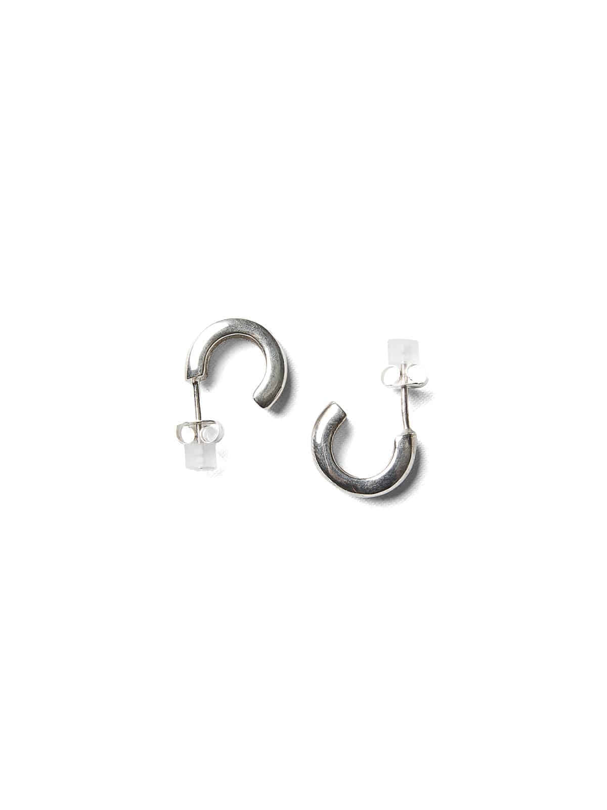 SMALL ABBIE HOOPS (SILVER)