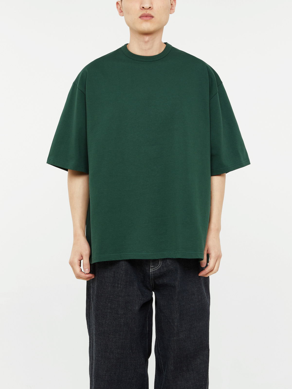 WIDE S/S T-SHIRT (FOREST GREEN)