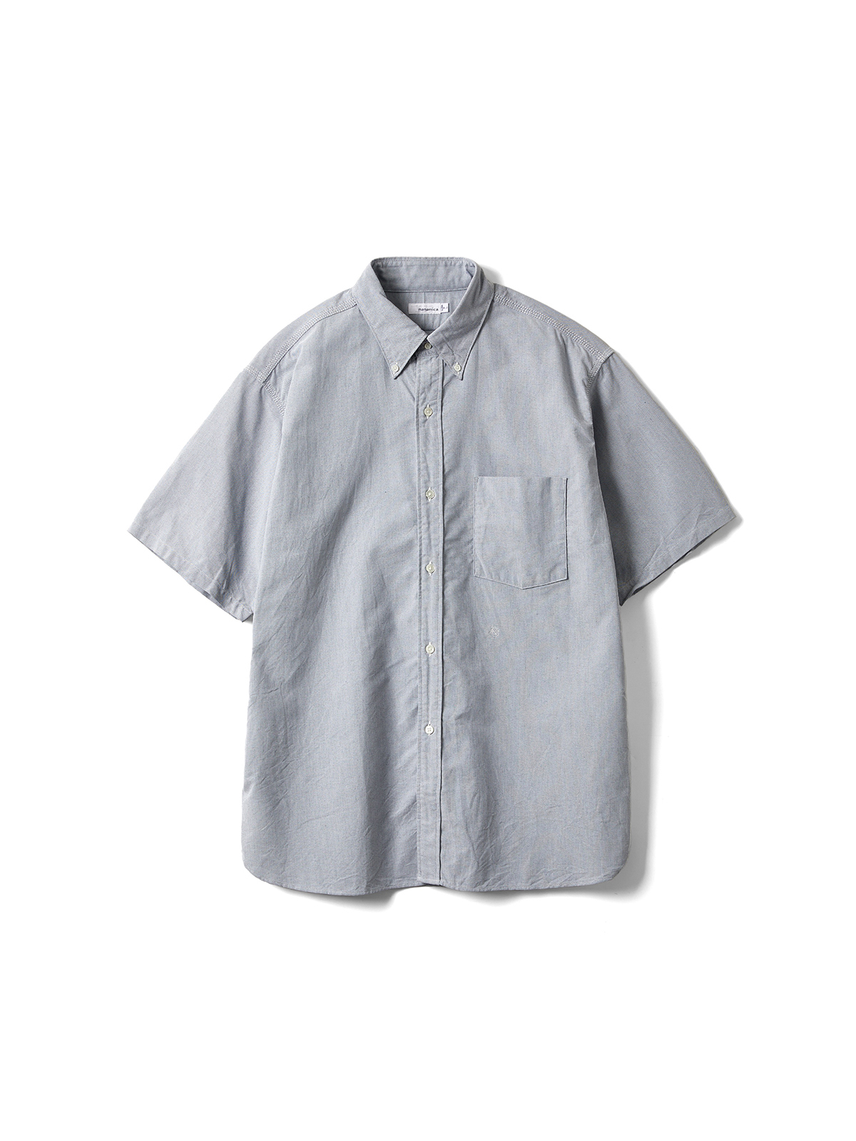 BUTTON DOWN WIND S/S SHIRT (GRAY)