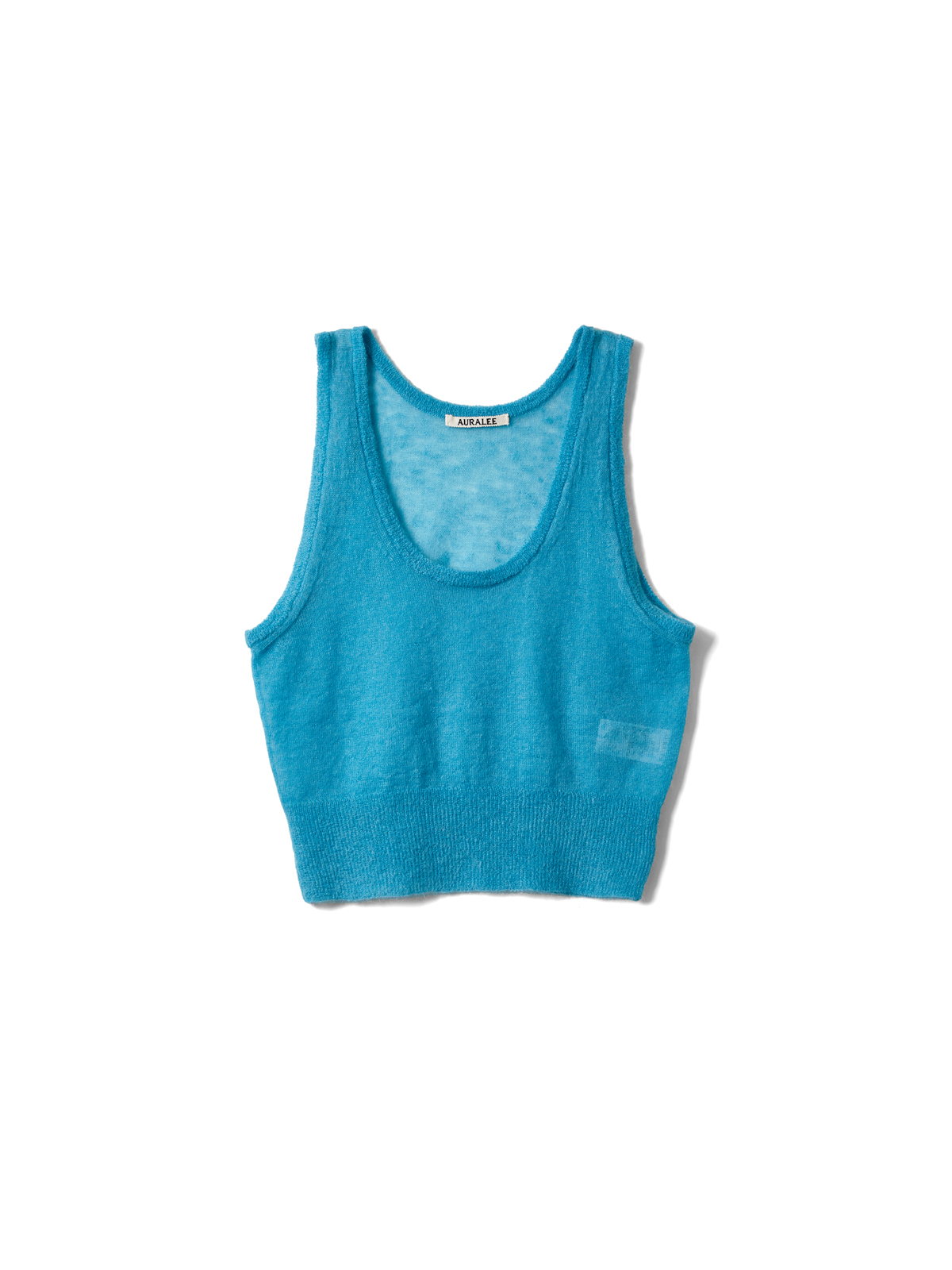 KID MOHAIR SHEER KNIT TANK (TURQUOISE BLUE)