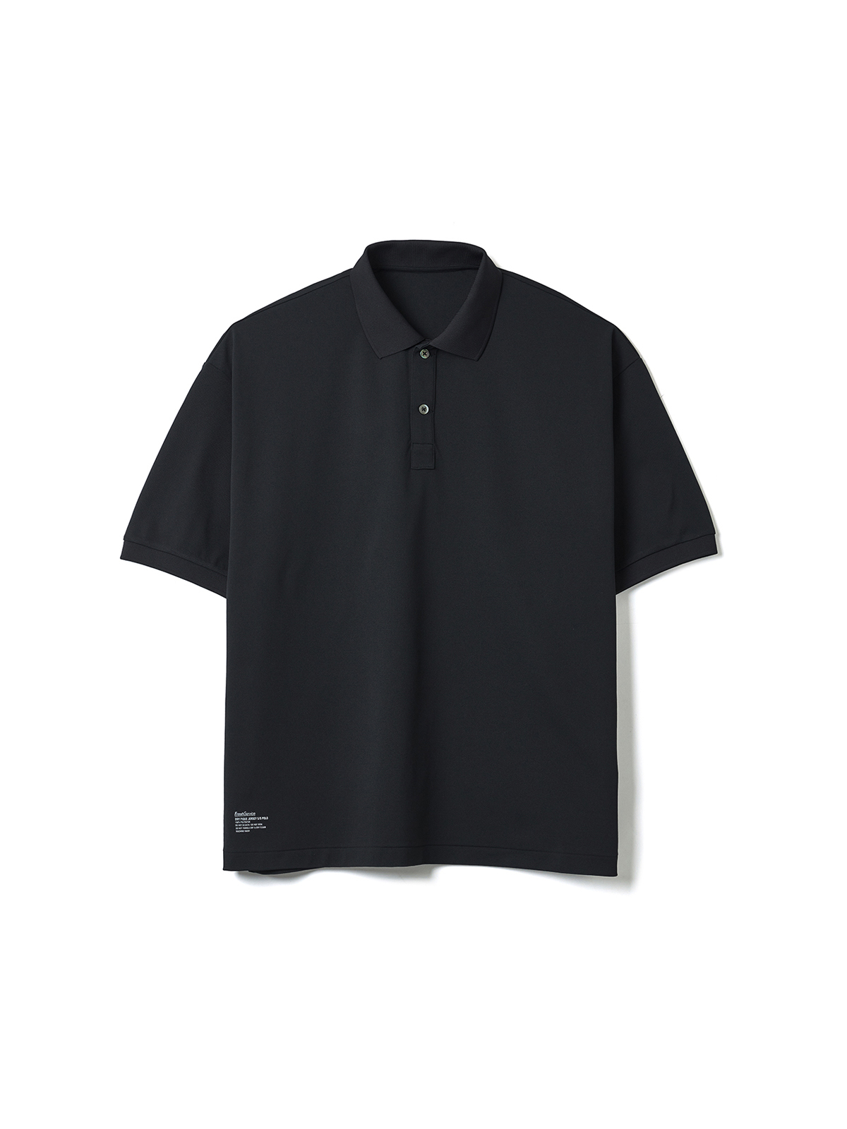 DRY PIQUE JERSEY S/S POLO (BLACK)